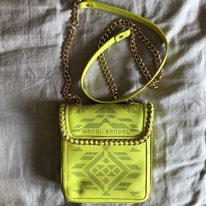 SOLD Henri Bendel Yellow Crossbody bag